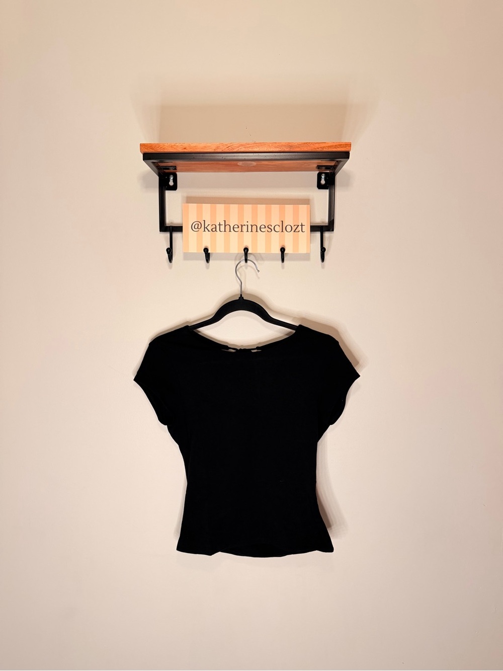 Garage Black Short Sleeve Women's Crew Tee